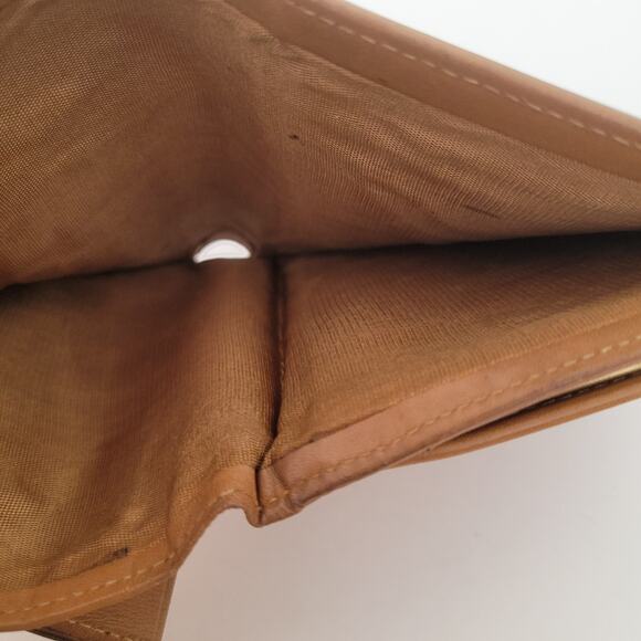 Celine Vintage Bifold Leather Beige Tan Wallet Medium Folding Card Bill Holder - Picture 7 of 13